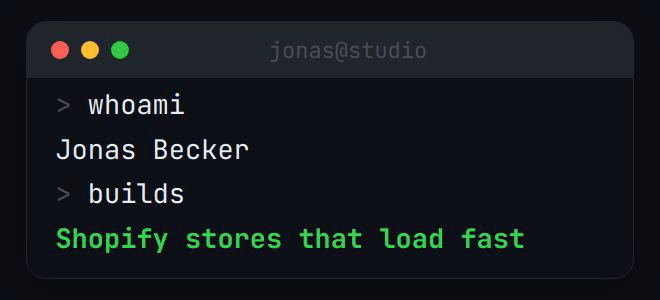 Jonas Becker — Shopify Developer