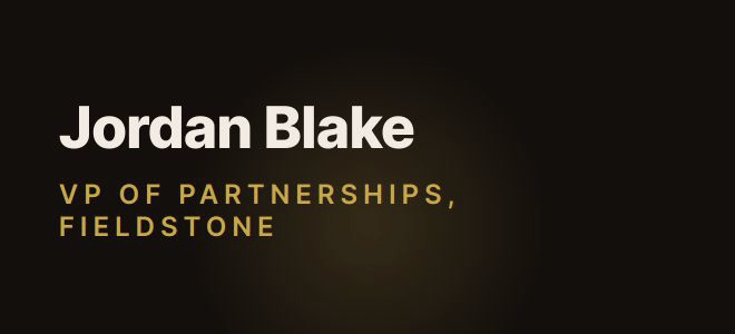 Jordan Blake — VP of Partnerships